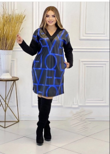 Платье-туника "Шик" ( электрик)