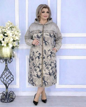 ДЖинсовый кардиган "Цветы" (бежевый) ДЖинсовый кардиган "Цветы" (бежевый)